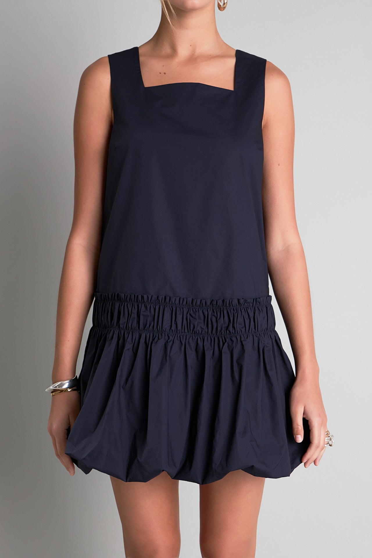 ENGLISH FACTORY - Shirring Detailed Sleeveless Dress - DRESSES available at Objectrare