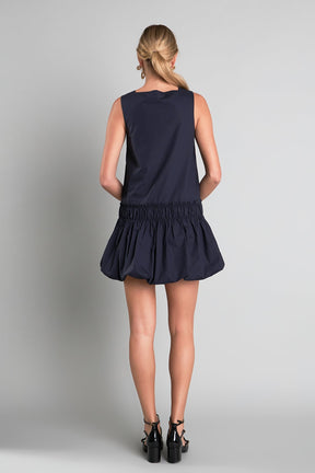 ENGLISH FACTORY - Shirring Detailed Sleeveless Dress - DRESSES available at Objectrare