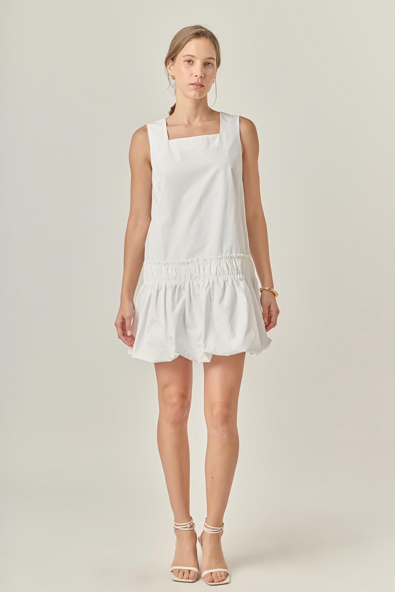 ENGLISH FACTORY - Shirring Detailed Sleeveless Dress - DRESSES available at Objectrare