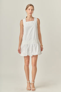 ENGLISH FACTORY - Shirring Detailed Sleeveless Dress - DRESSES available at Objectrare