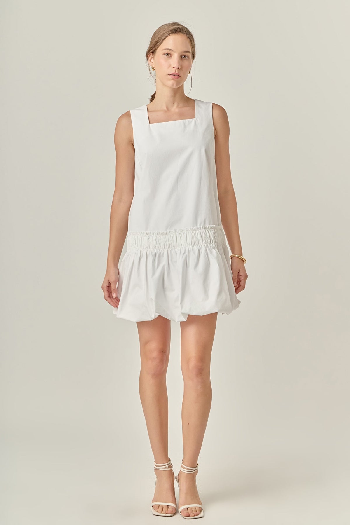 ENGLISH FACTORY - Shirring Detailed Sleeveless Dress - DRESSES available at Objectrare