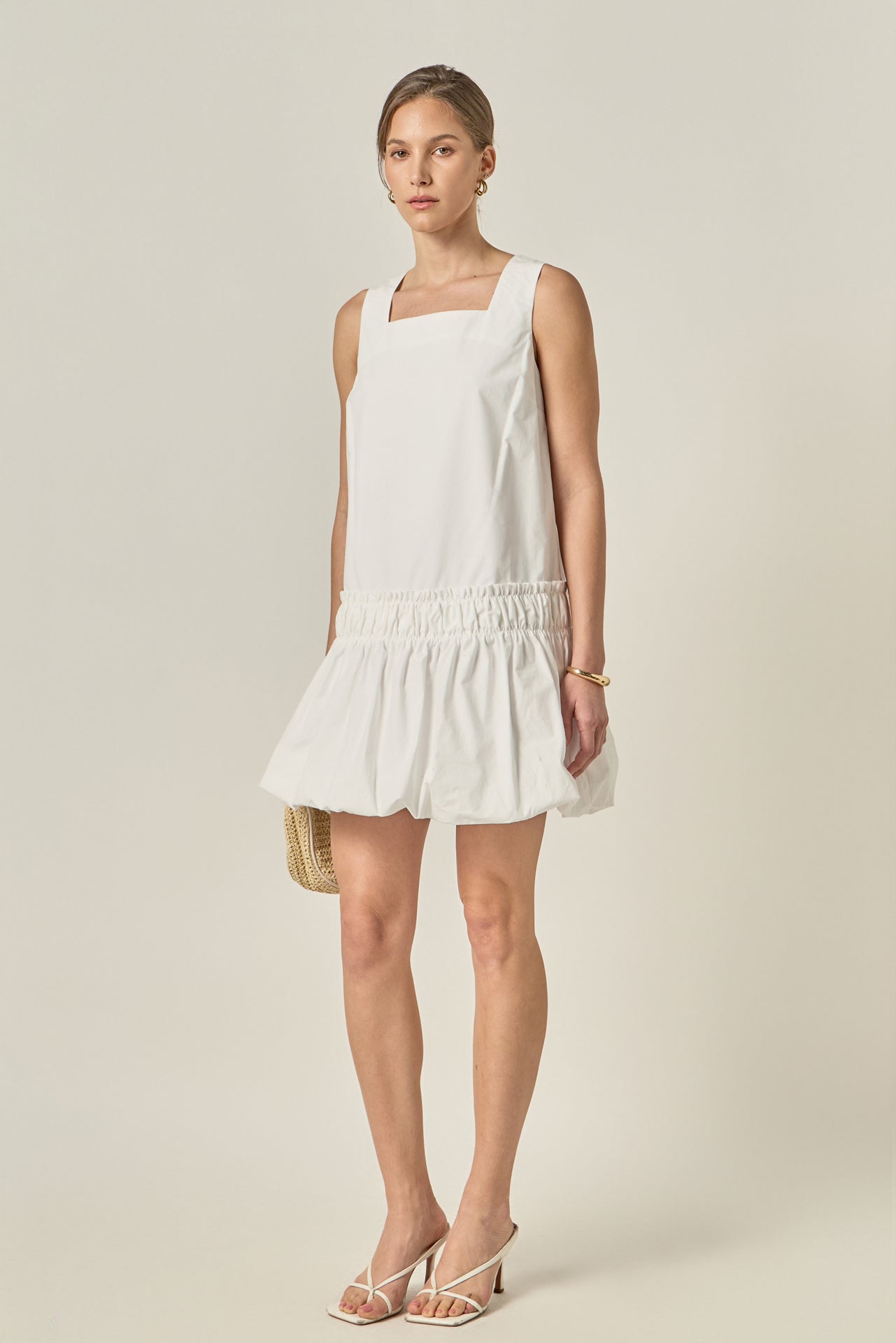 ENGLISH FACTORY - Shirring Detailed Sleeveless Dress - DRESSES available at Objectrare