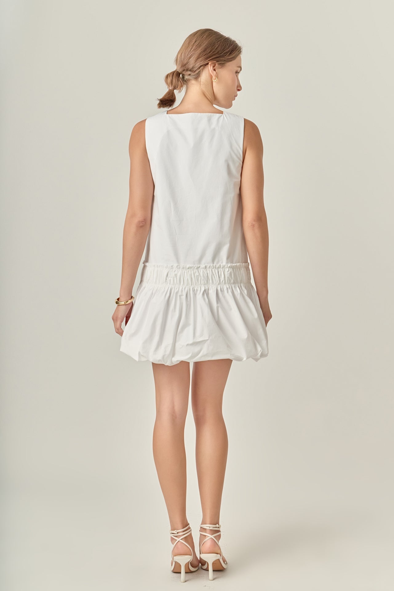 ENGLISH FACTORY - Shirring Detailed Sleeveless Dress - DRESSES available at Objectrare