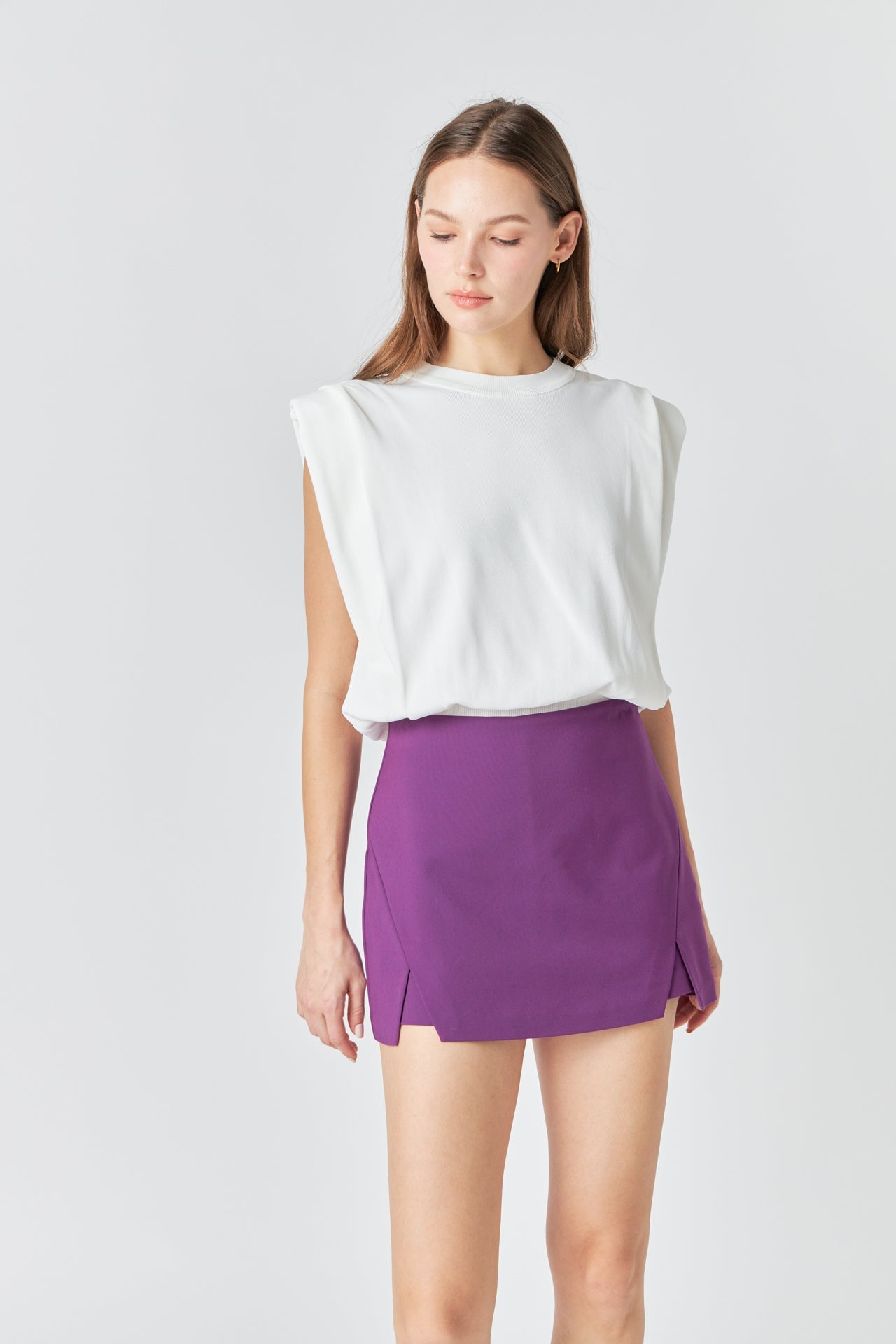 ENDLESS ROSE - Powder Shoulder Sleeveless Top - TOPS available at Objectrare