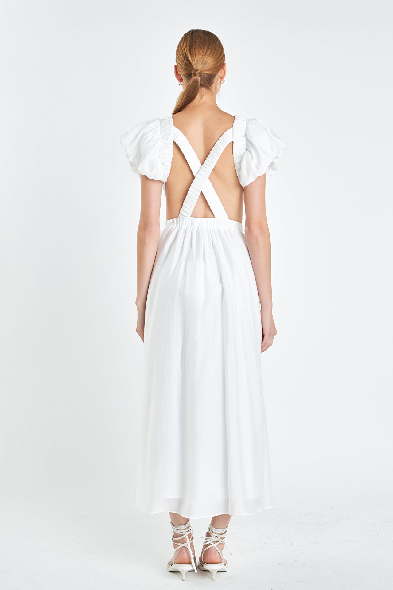 ENGLISH FACTORY - Cut Out Midi Dress - DRESSES available at Objectrare