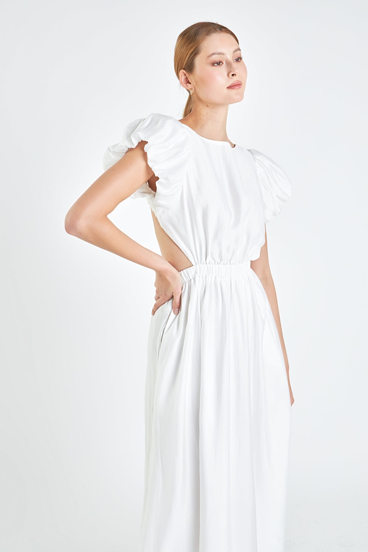 ENGLISH FACTORY - Cut Out Midi Dress - DRESSES available at Objectrare