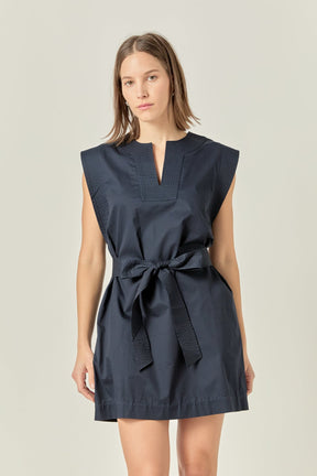 Stitch Detailed Mini Dress