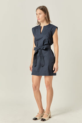 Stitch Detailed Mini Dress
