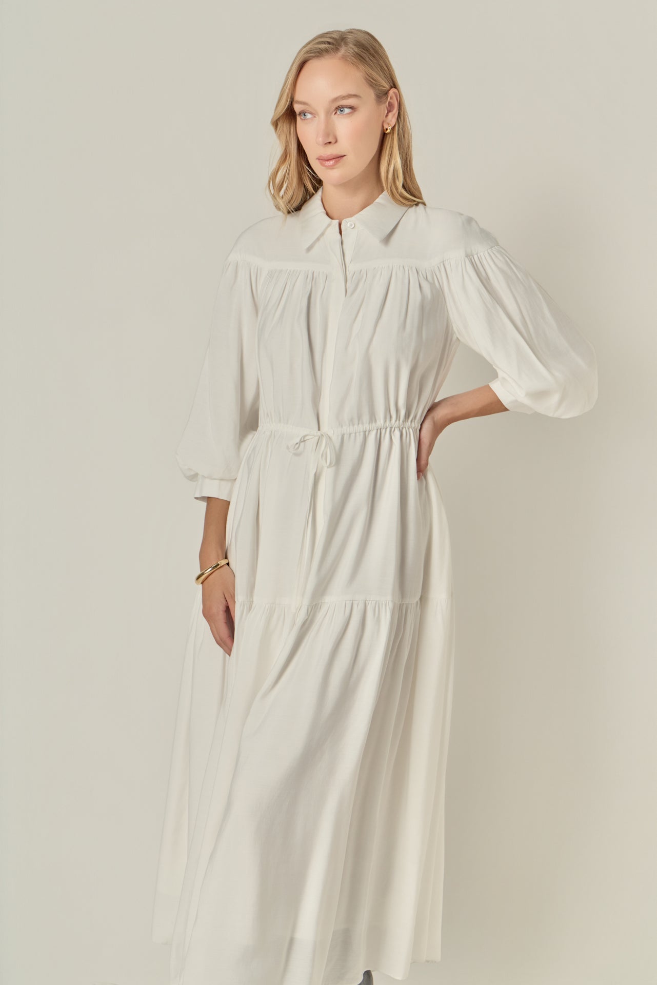 ENGLISH FACTORY - Shirt Maxi Dress - DRESSES available at Objectrare