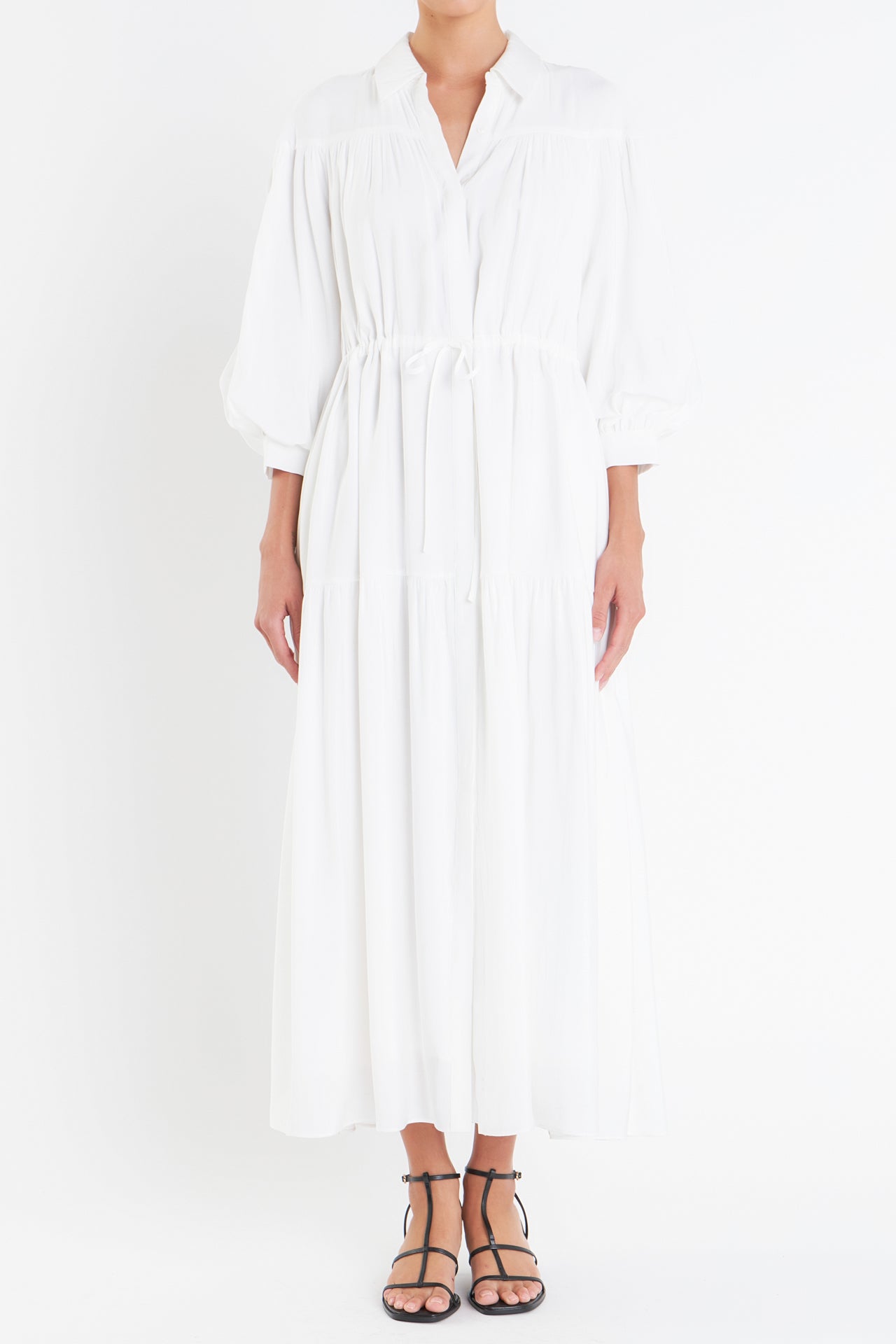 ENGLISH FACTORY - Shirt Maxi Dress - DRESSES available at Objectrare