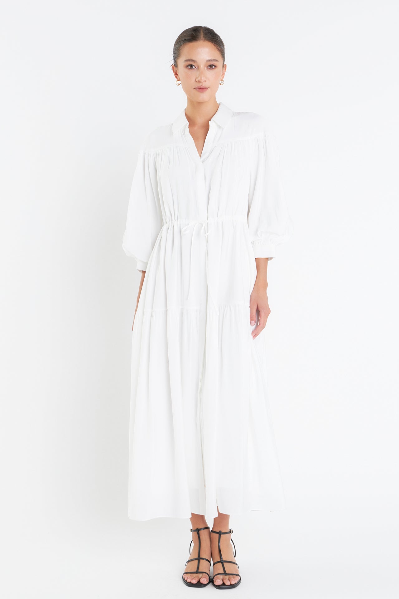 ENGLISH FACTORY - Shirt Maxi Dress - DRESSES available at Objectrare