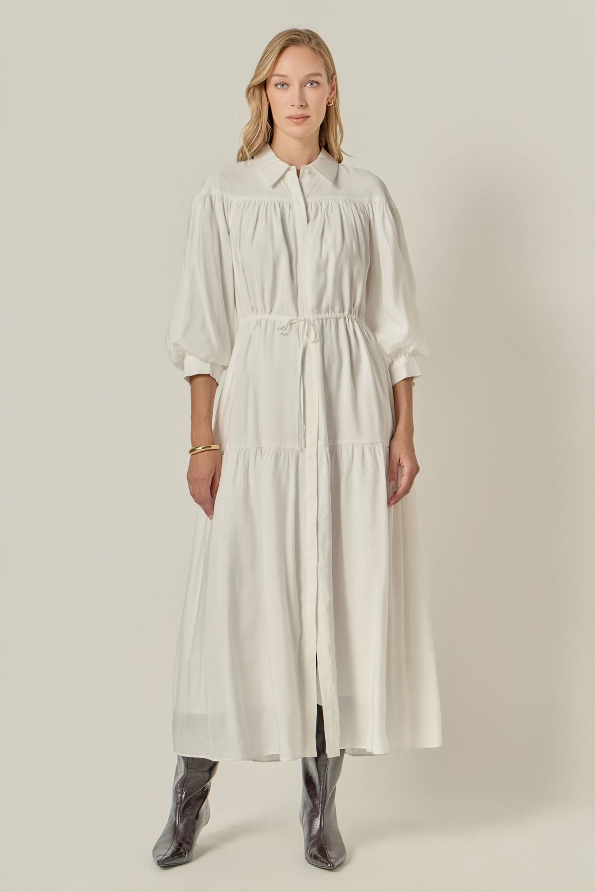 ENGLISH FACTORY - Shirt Maxi Dress - DRESSES available at Objectrare