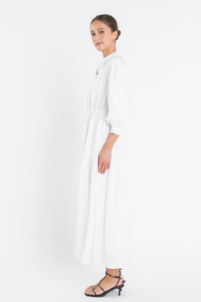 ENGLISH FACTORY - Shirt Maxi Dress - DRESSES available at Objectrare