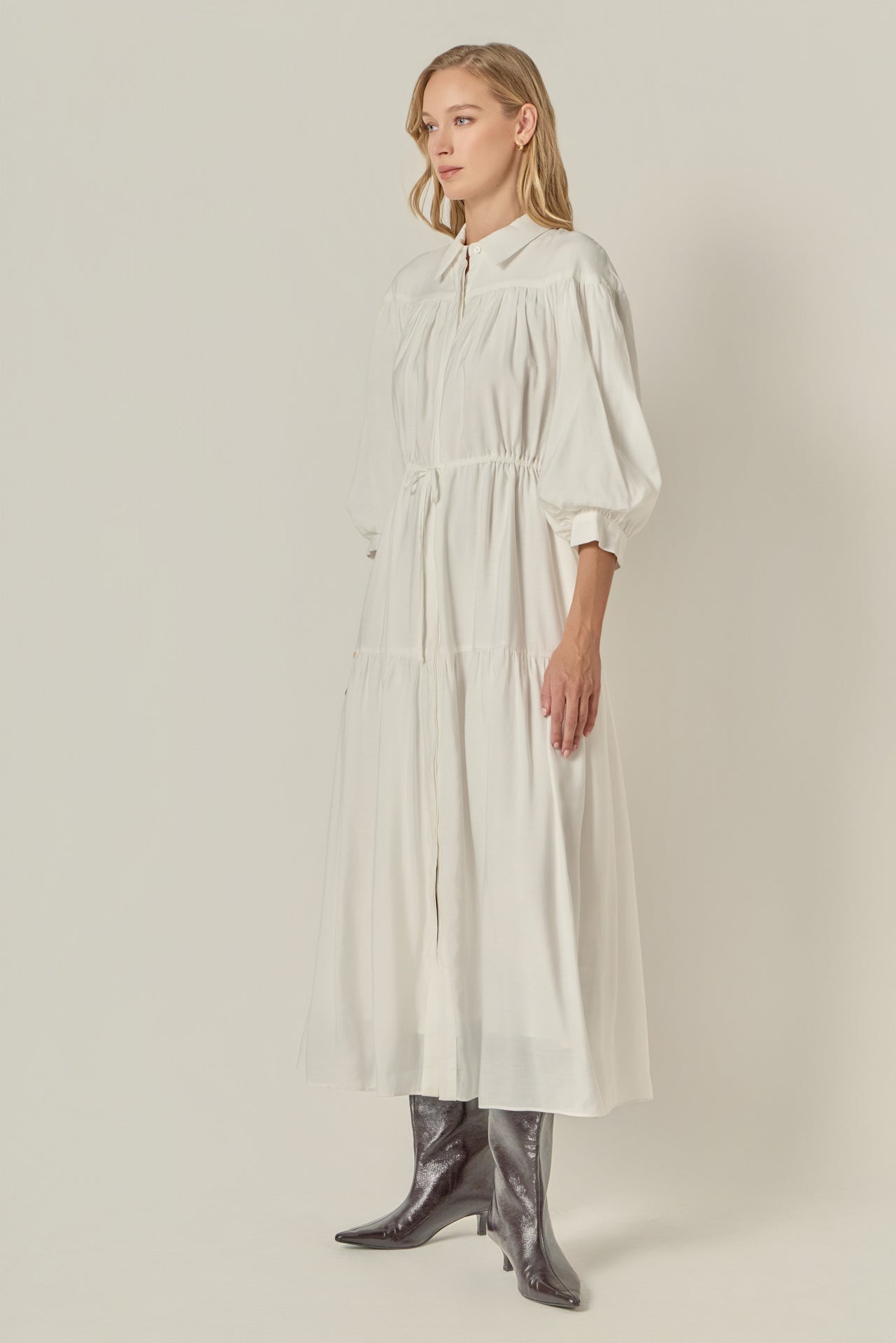 ENGLISH FACTORY - Shirt Maxi Dress - DRESSES available at Objectrare