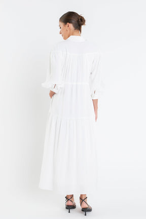 ENGLISH FACTORY - Shirt Maxi Dress - DRESSES available at Objectrare