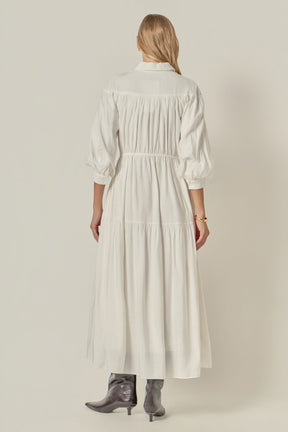 ENGLISH FACTORY - Shirt Maxi Dress - DRESSES available at Objectrare