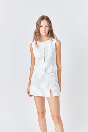 ENDLESS ROSE - Stripe Skort - SKORTS available at Objectrare