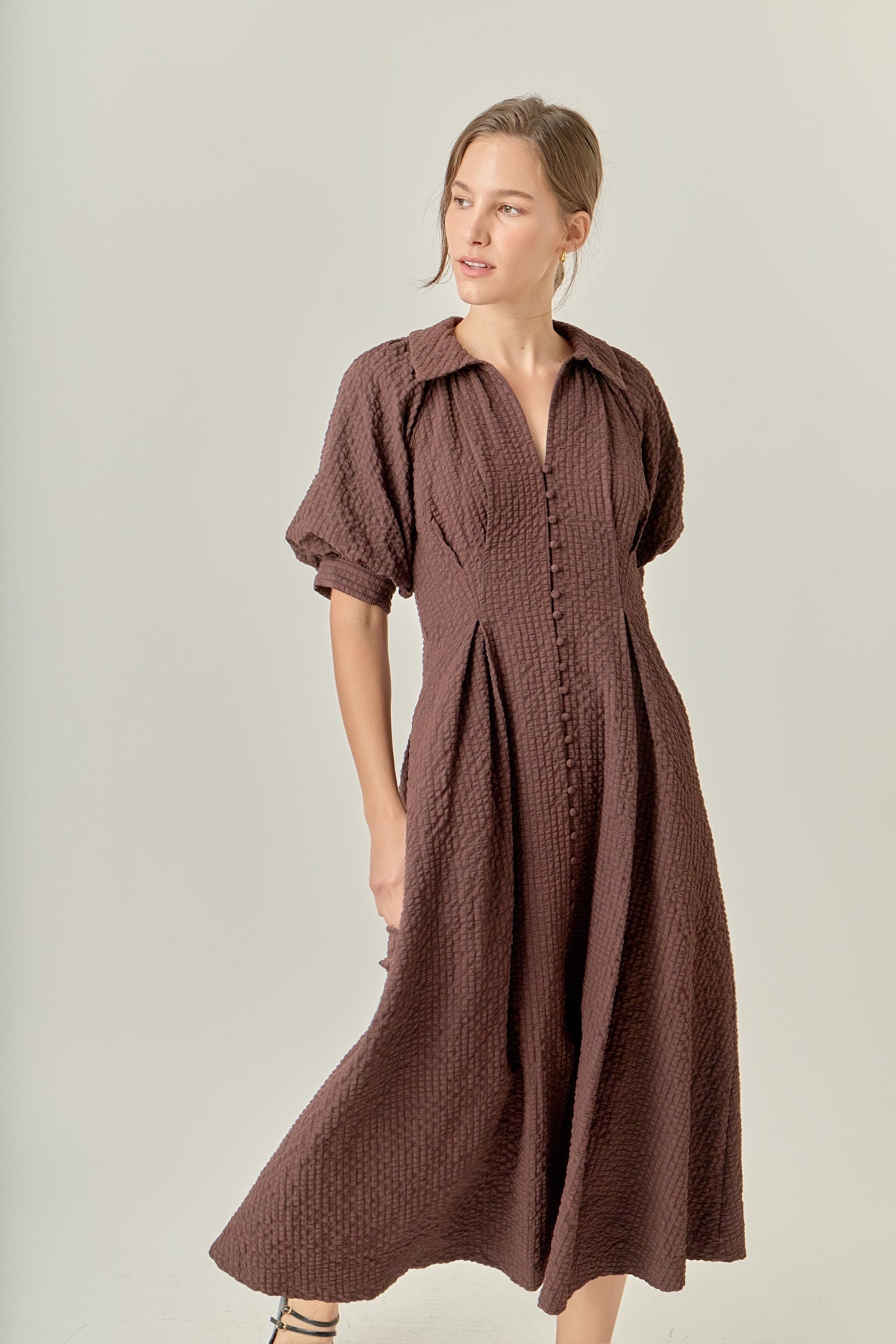 ENGLISH FACTORY - Shirt Midi Dress - DRESSES available at Objectrare