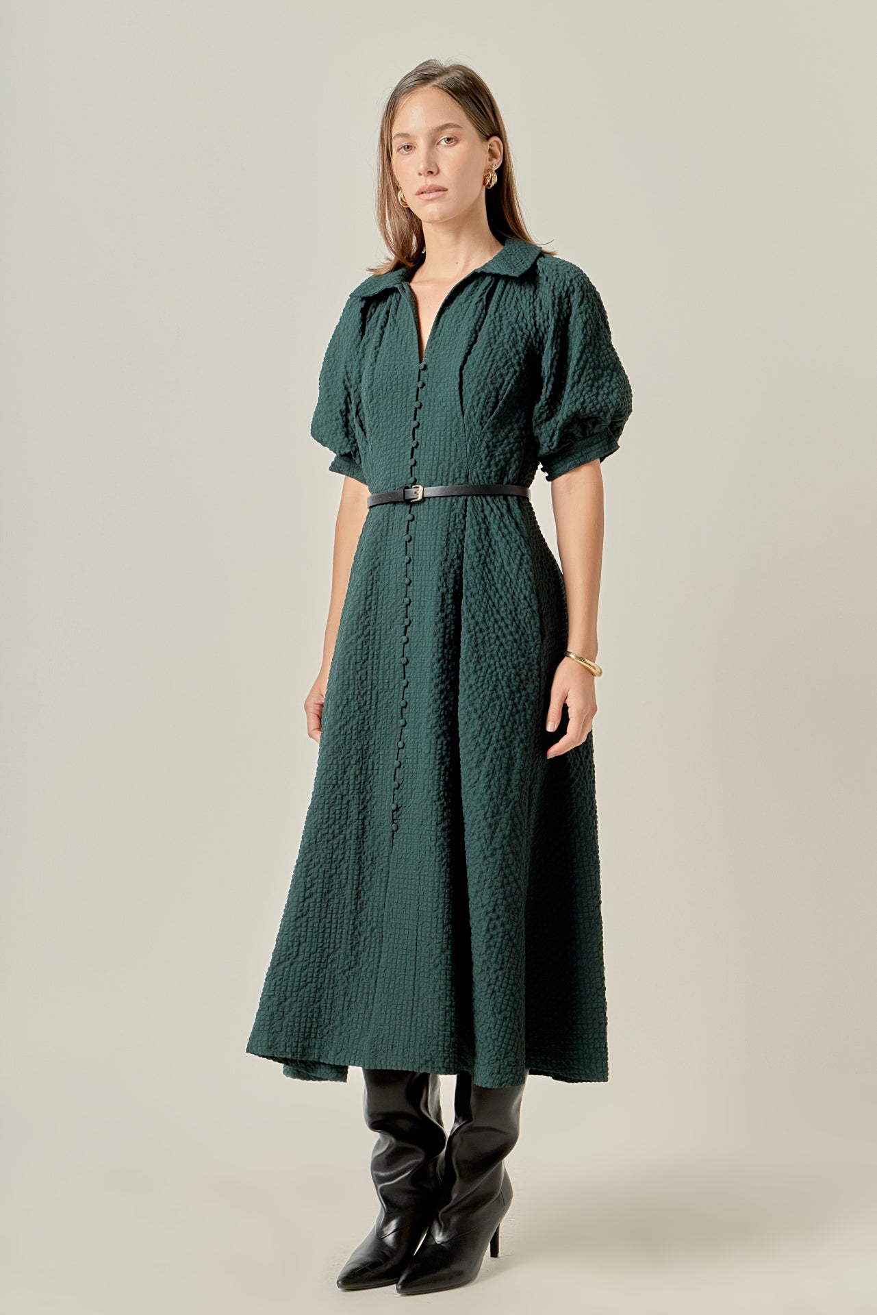 ENGLISH FACTORY - Shirt Midi Dress - DRESSES available at Objectrare
