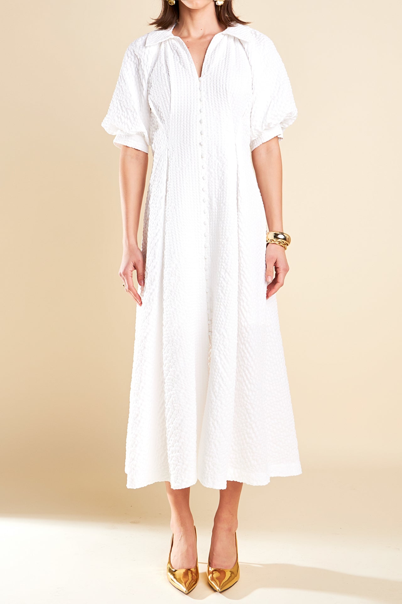 ENGLISH FACTORY - Shirt Midi Dress - DRESSES available at Objectrare