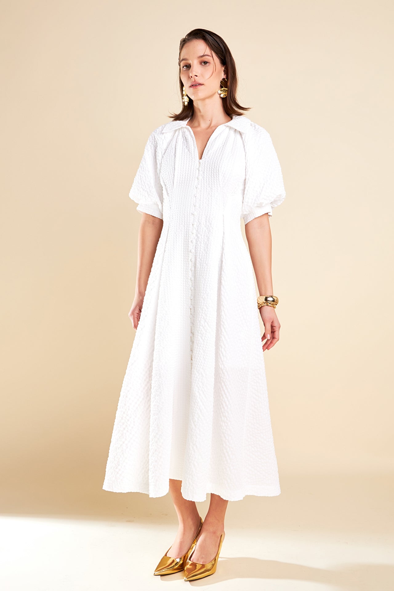 ENGLISH FACTORY - Shirt Midi Dress - DRESSES available at Objectrare