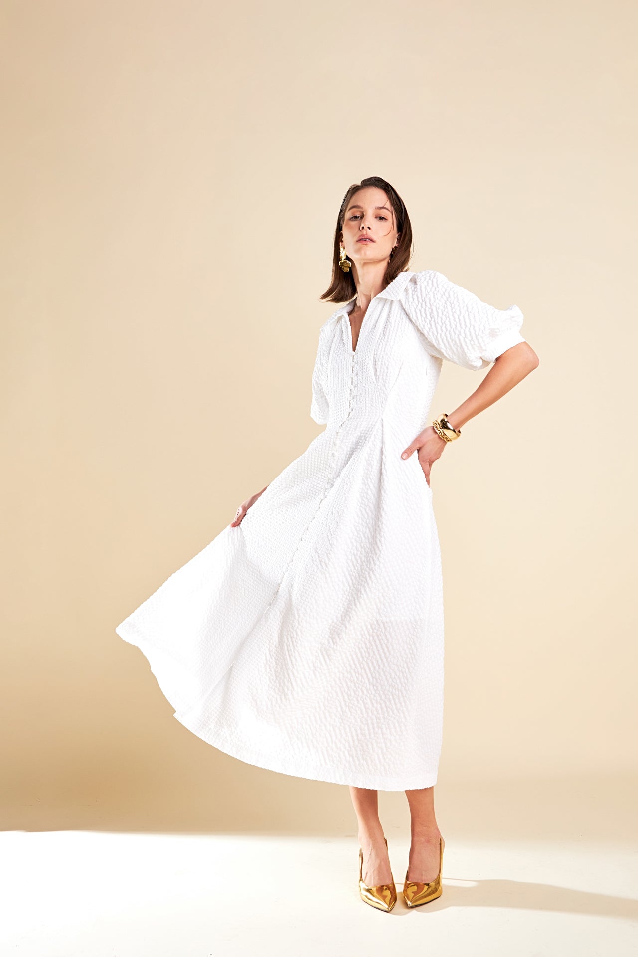 ENGLISH FACTORY - Shirt Midi Dress - DRESSES available at Objectrare