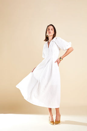 ENGLISH FACTORY - Shirt Midi Dress - DRESSES available at Objectrare