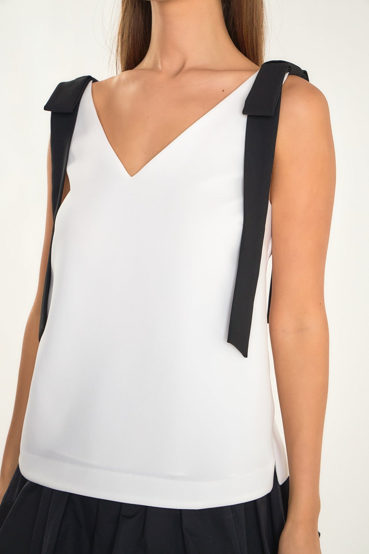 ENDLESS ROSE - Bow Detailed Top - TOPS available at Objectrare