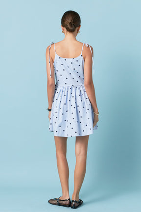 ENGLISH FACTORY - Polka Dot Sleeveless Mini Dress - DRESSES available at Objectrare