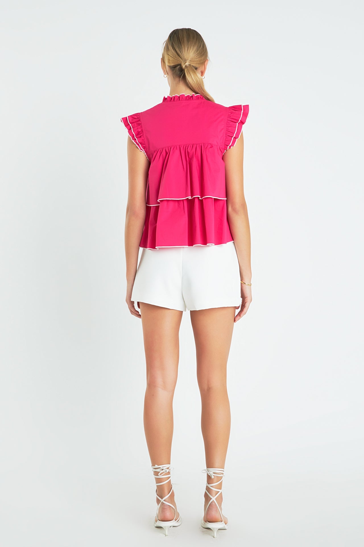 ENGLISH FACTORY - Sleeveless Tiered Top - TOPS available at Objectrare