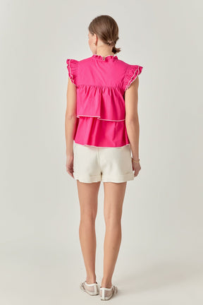 ENGLISH FACTORY - English Factory - Sleeveless Tiered Top - SHIRTS & BLOUSES available at Objectrare