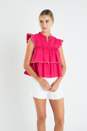 ENGLISH FACTORY - Sleeveless Tiered Top - TOPS available at Objectrare