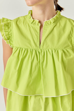 Sleeveless Tiered Top
