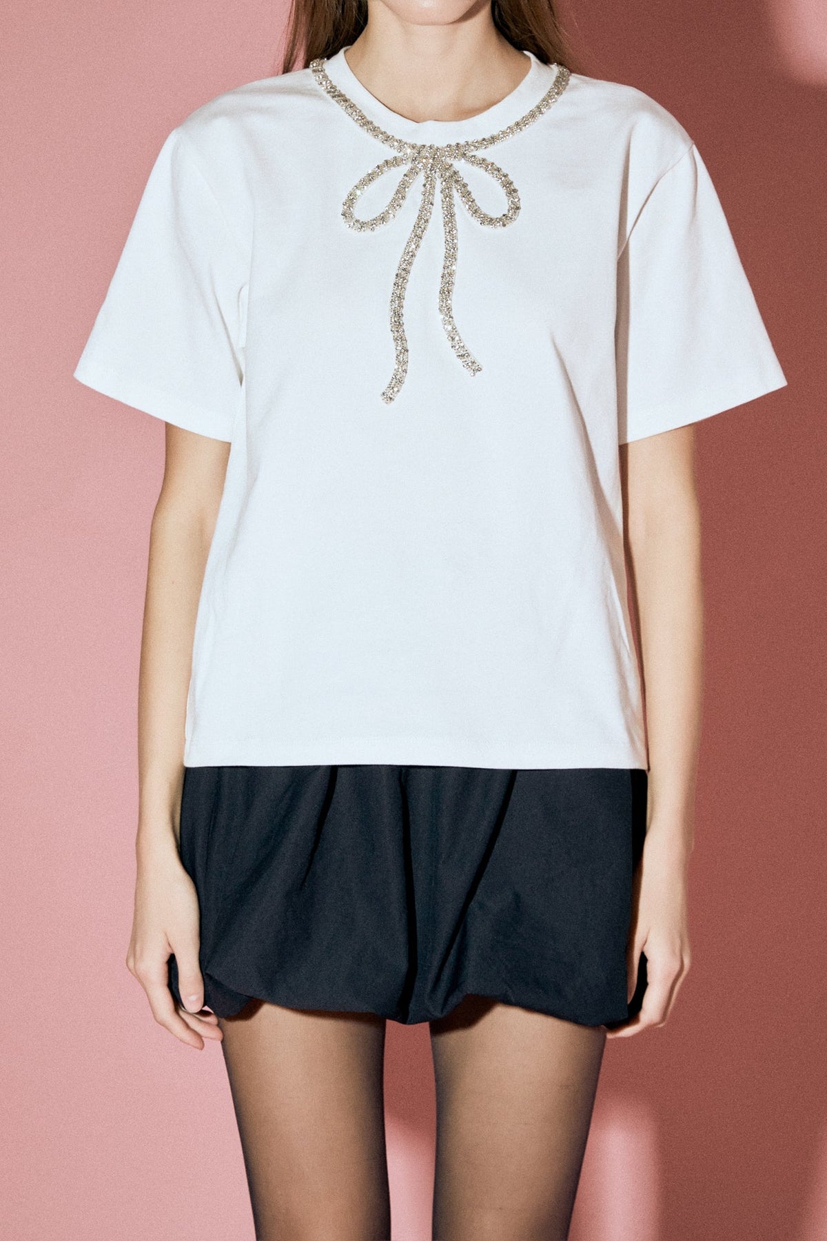 Bow Bead Detail Top