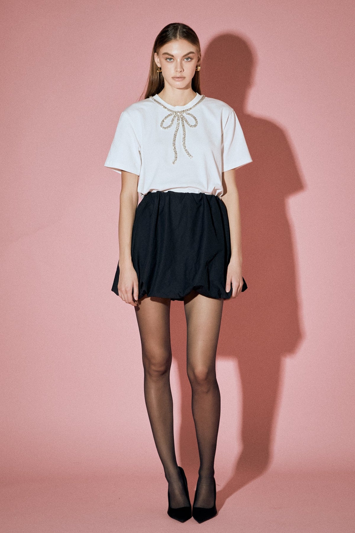 Bow Bead Detail Top