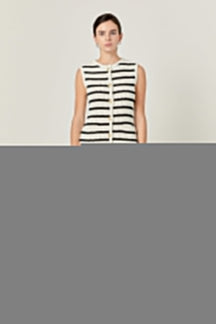 Striped Knit Vest Dress