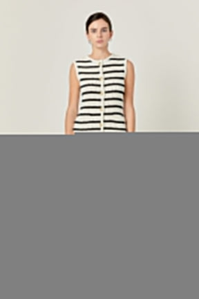 Striped Knit Vest Dress