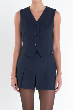 ENGLISH FACTORY - Twill Vest - VESTS available at Objectrare