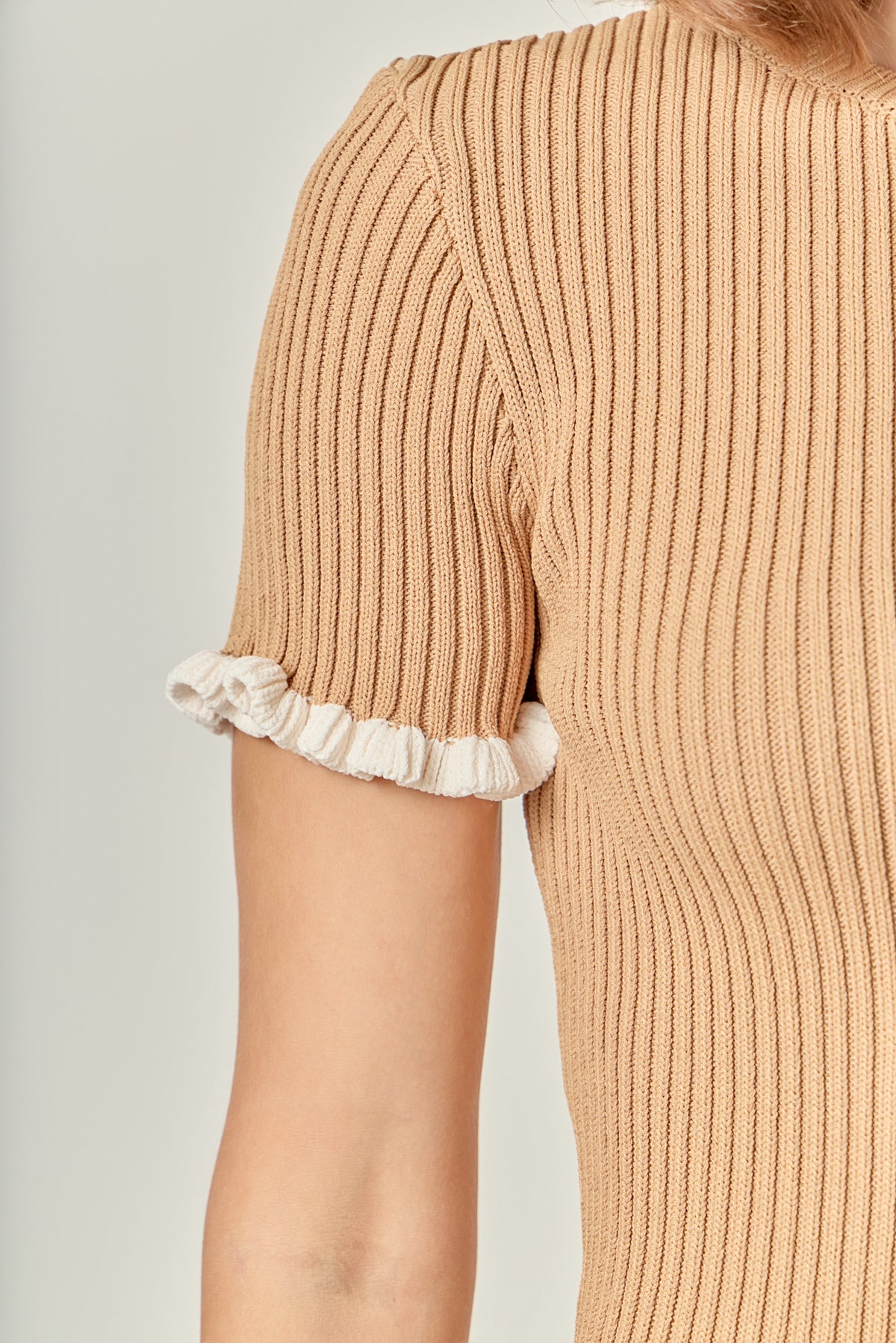 ENGLISH FACTORY - Ruffle Detailed Knit Top - TOPS available at Objectrare