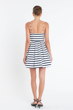 ENGLISH FACTORY - Striped Mini Dress - DRESSES available at Objectrare