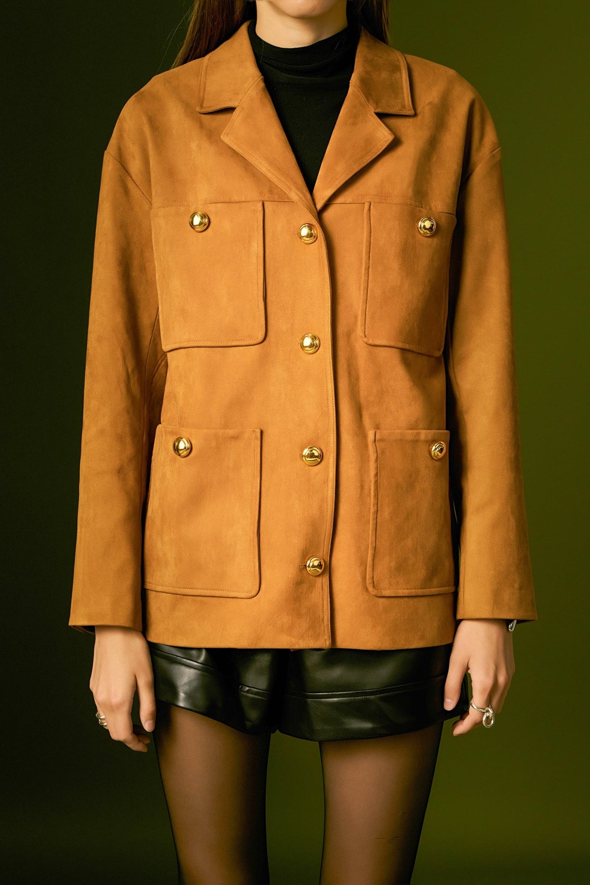 ENGLISH FACTORY - English Factory - Faux Suede Jacket - JACKETS available at Objectrare