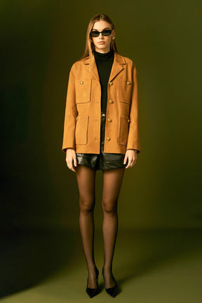 ENGLISH FACTORY - English Factory - Faux Suede Jacket - JACKETS available at Objectrare