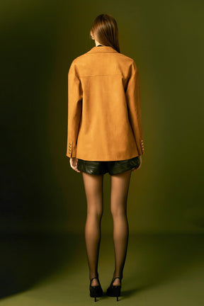 ENGLISH FACTORY - Faux Suede Jacket - JACKETS available at Objectrare