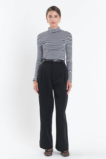 ENGLISH FACTORY - English Factory - Stripe Turtle Neck Top - TOPS available at Objectrare