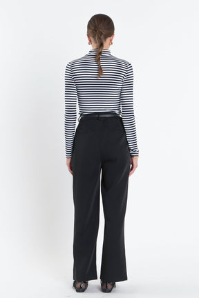 ENGLISH FACTORY - English Factory - Stripe Turtle Neck Top - TOPS available at Objectrare