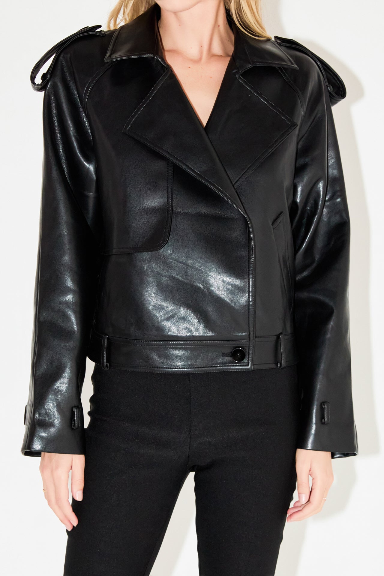 Trench Short Pu Jacket