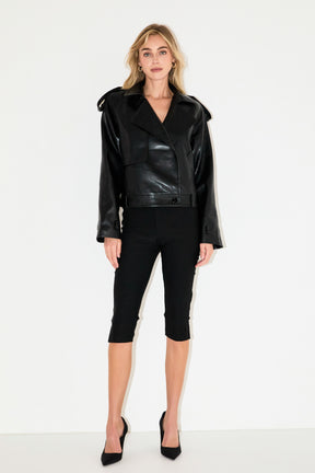 Trench Short Pu Jacket
