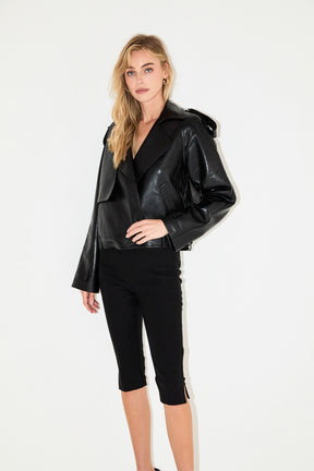 Trench Short Pu Jacket