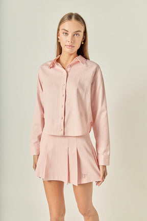 ENGLISH FACTORY - Stripe Shirt - TOPS available at Objectrare