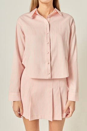 ENGLISH FACTORY - Stripe Shirt - TOPS available at Objectrare